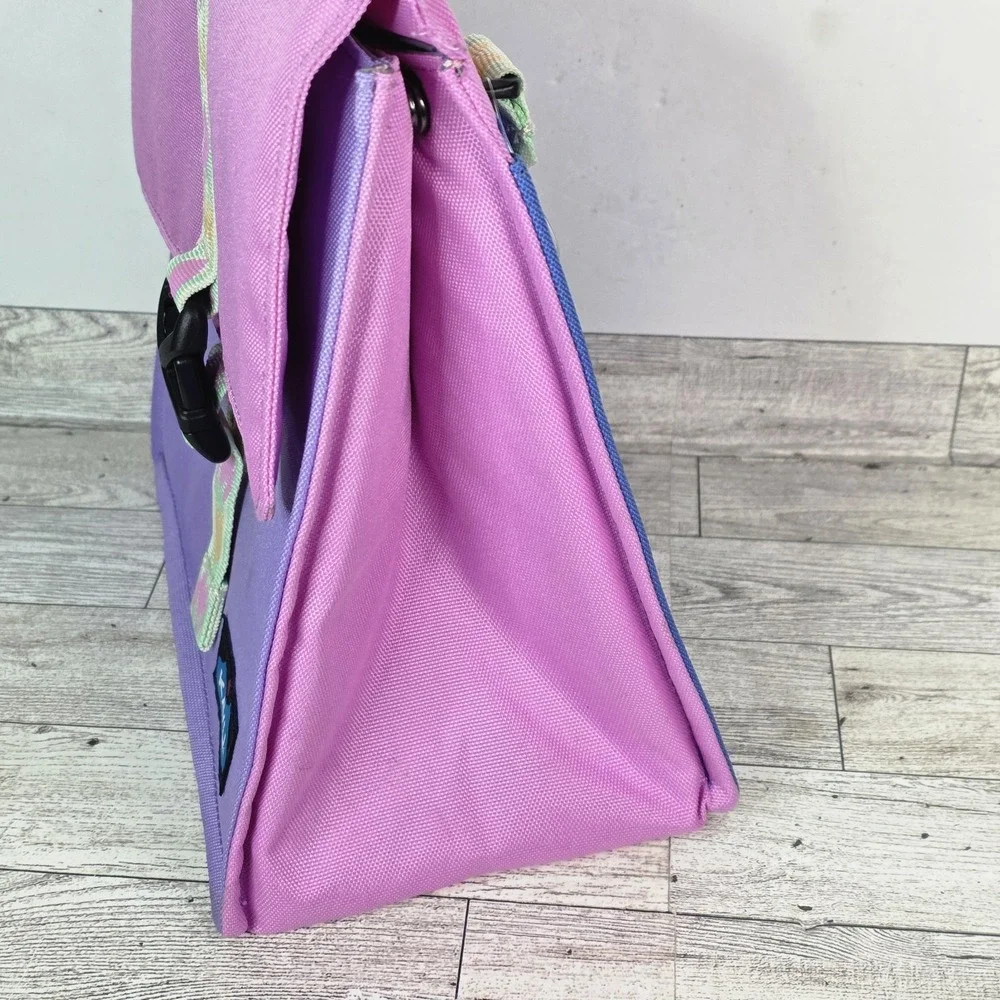 KAVU Insulated Padded Lunch Sack Leak Proof Meal Bag Pink Purple - Picture 3 of 11